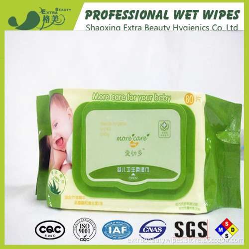 Caractéristique tissée unie Lingettes d&#39;eau de bébé naturel